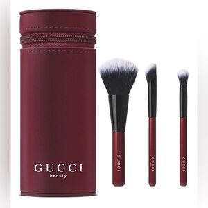 Gucci Beauty Mini Brush Set – 3-Piece Makeup Brush Collection with Case